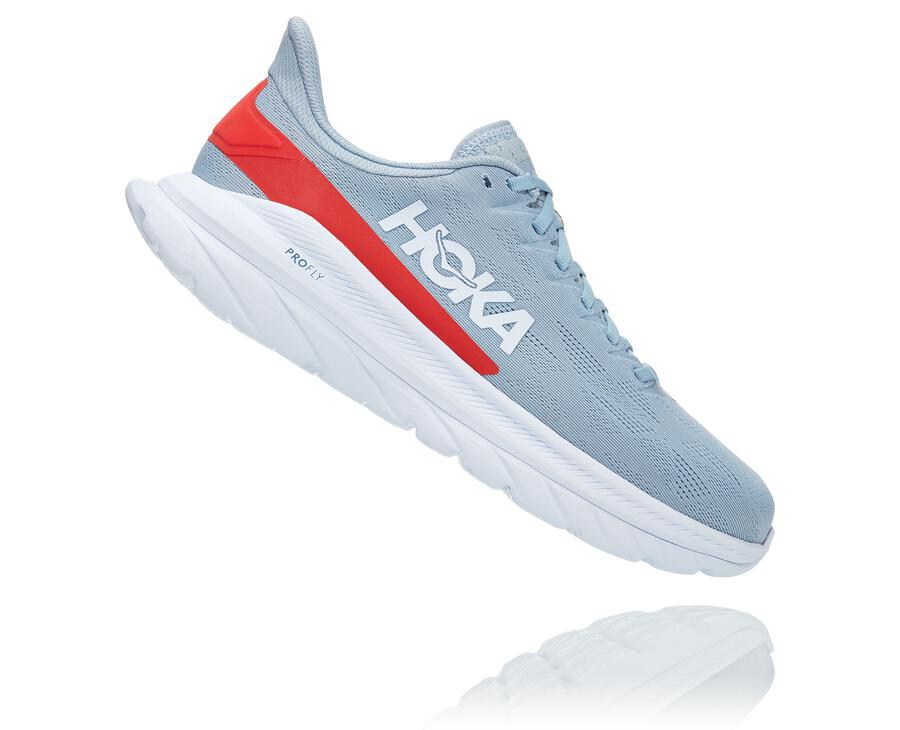 Hoka One One Koşu Ayakkabısı Erkek Mavi/Beyaz - Mach 4 - HU0851647